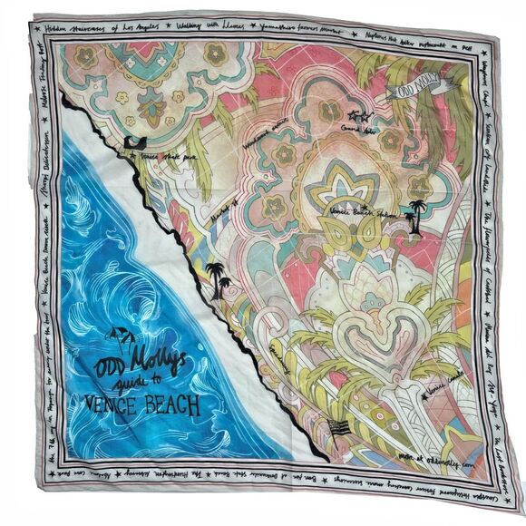 Venice Beach Womens Scarf Wrap California Odd Molly Boho Festival Scandi Cottage - Picture 1 of 4